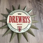 Drewrys Beer Since 1877 Sign Vintage Plastic 13 1/2” By 13 1/2” Rare Piece