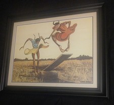 SPRINGBOARD - by Ernie Barnes Open Edition Art Print Framed/Matted 16x20