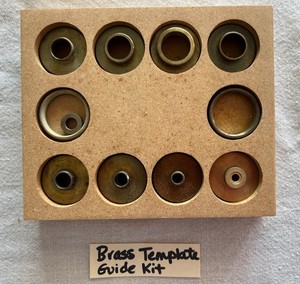 Vintage Brass Template Guide Kit for Router Maybe Jesada Tools CNC Machinist