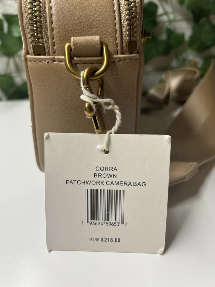 Bolso Dolce Vita. Bolsa para cámara Corra marrón patchwork Foto 4 de 4