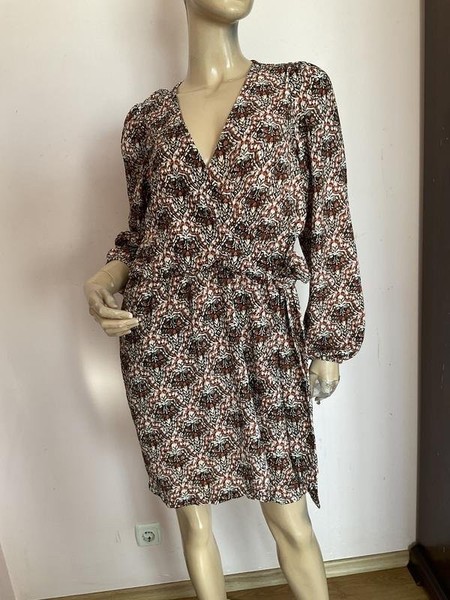 Women Cotton Club Dress Multicolor Polyester 38