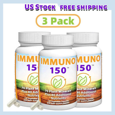 #ad 3 Bottle IMMUNO 150 THE ULTIMATE MULTI VITAMIN IMMUNE BOOSTER. 150 CAPSULES $23.88