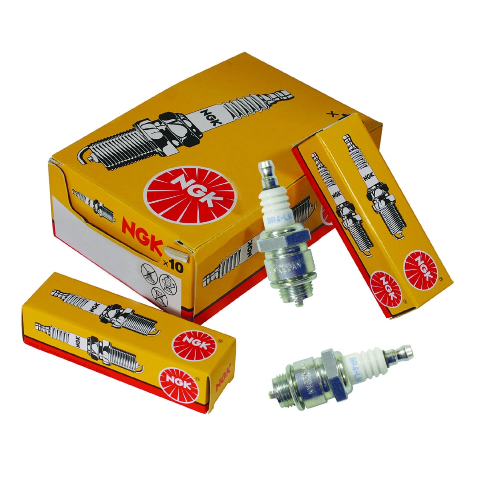 Spark Plug NGK BR4LM B4LM 10-Pack Champion RJ17LM Tecumseh AV520 HM70 HM100
