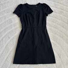 Ann Taylor A Line Short Sleeve Dress Black Women’s 0