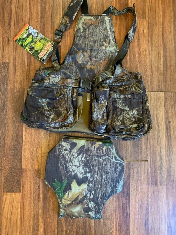 VTG NWT Fieldline Long Beard Elite MOB Turkey Hunting VEST w/SEAT N42UW Cargo - Image 2 of 4