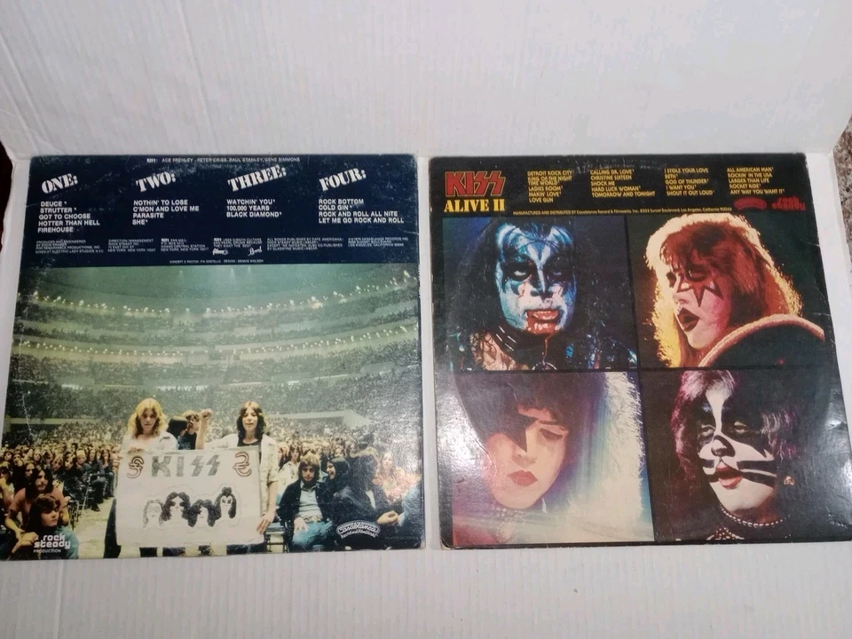 KISS Records - Alive and Alive II, Both Original Double Albums Vinyl LP - Image 2 of 4