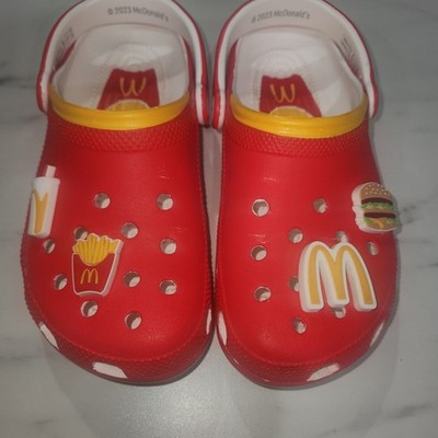 McDonald's X Crocs Classic Clogs Red Unisex French Fries Burger Shake W7 M5