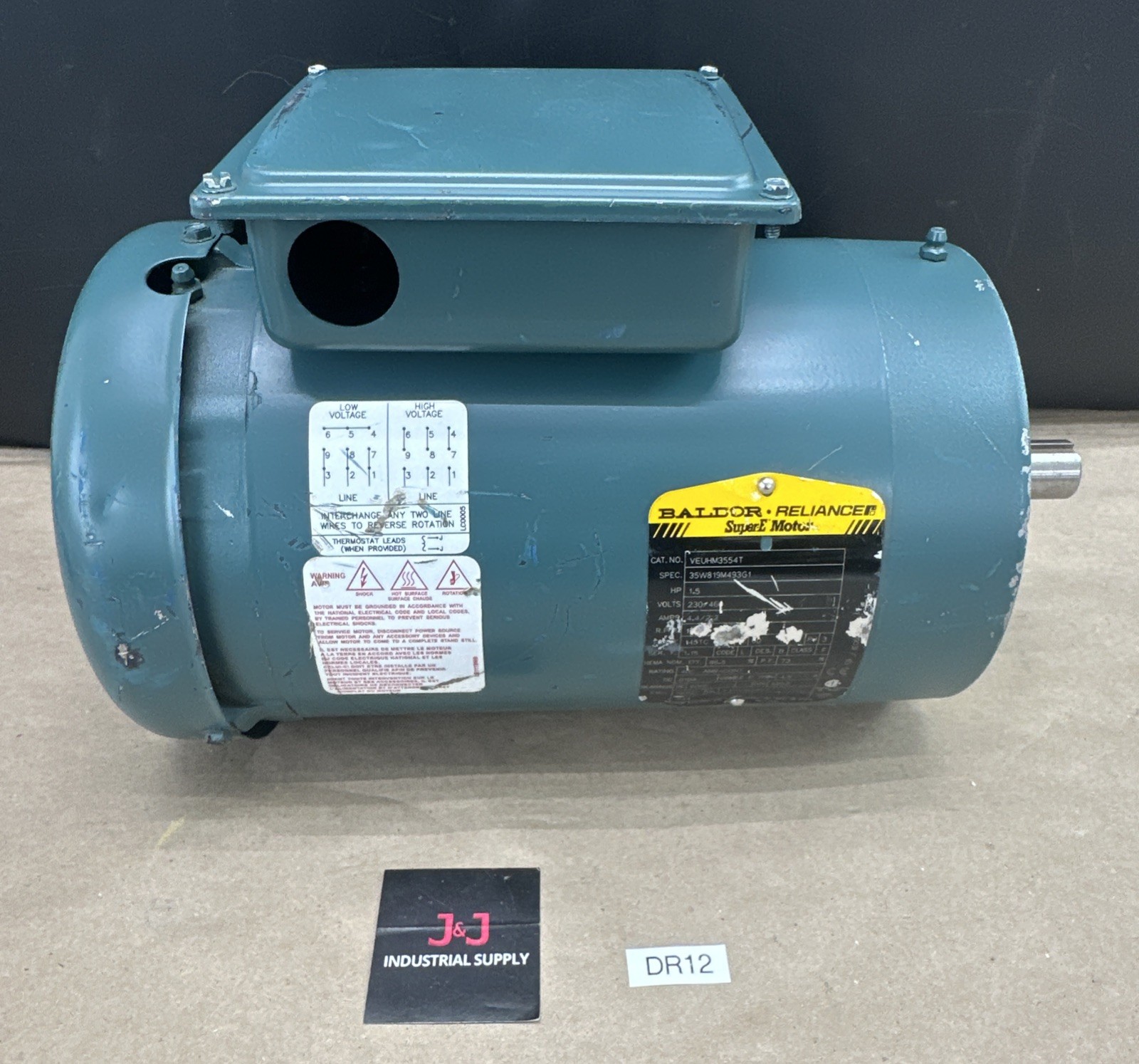 ABB Baldor VEUHM3554T 1.5HP 3-Phase Super-E Motor 230/460V 60Hz 4.4/2.2A 🇺🇸