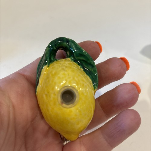 Vintage Set of 6 Lemon Salt & Pepper Shakers Yellow Green - Picture 7 of 14