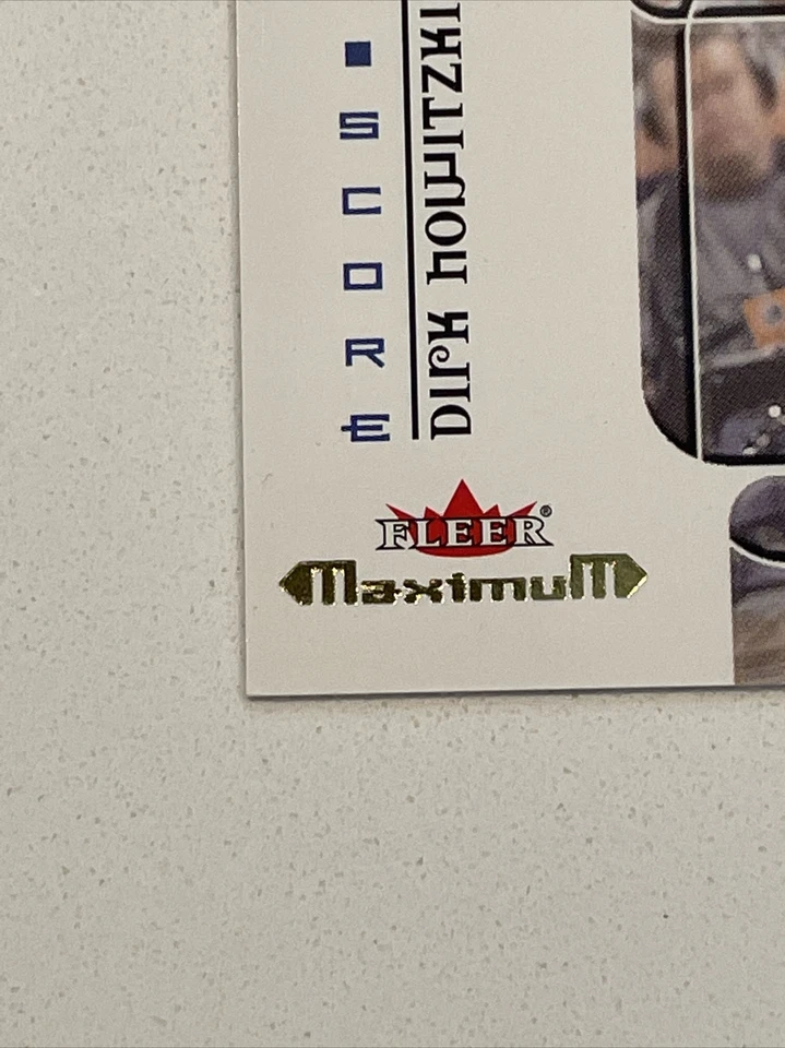 Dirk Nowitzki 2001-02 Fleer Maximum Floor Score Game-Used Court Card - Image 2 of 4