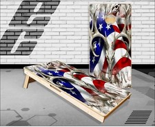 American Buck Obliteration Buck Snow Cornhole Boards Bean Bag Toss Game