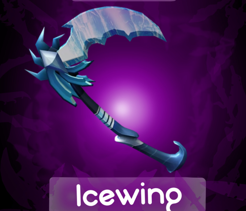 Roblox Murder Mystery 2 MM2 Icewing Ancient Godly Scythe Knife Fast  Shipping!