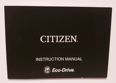 Official Citizen Eco Drive Watch Instruction Manual CTZ-B8028 Cal. B870