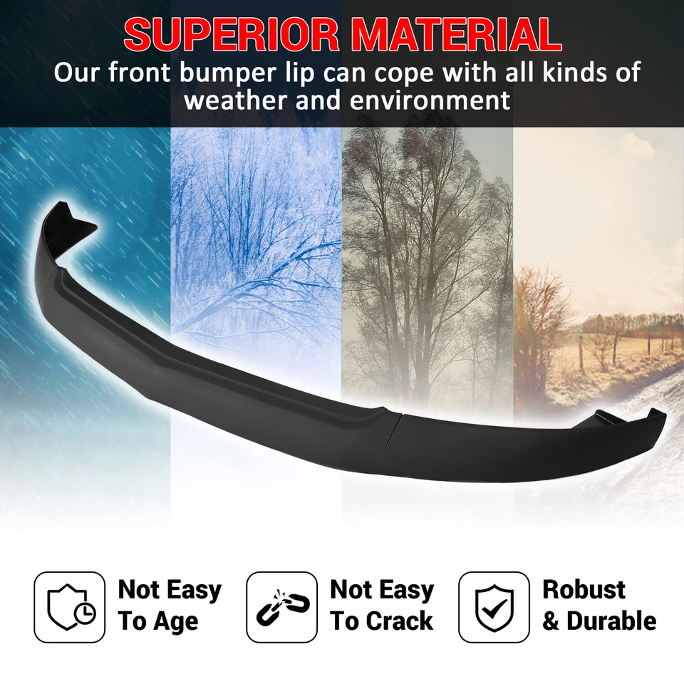 For Ford 2005-2009 Mustang V8 GT 2-Door Front Bumper Lip Splitter Chin Spoiler - Image 3 of 4