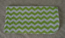 Circo Green White Chevron Baby Blanket Flannel Receiving Zig Zag Lovey