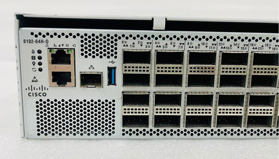Cisco 8102-64H-O 64x 100GbE QSFP28 Ports 8100 Series 2RU Router W