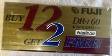 14 Pack Cassette Tapes Fuji DR-I 60 Audio Cassettes Extraslim Case New-sealed