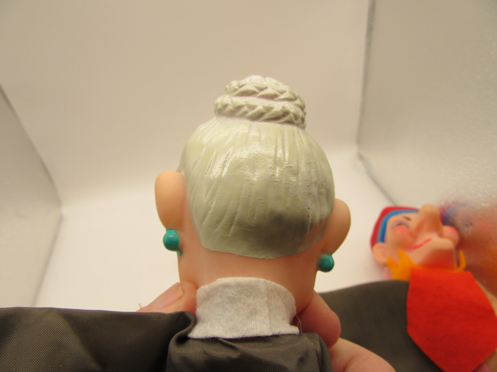 Two Vintage Rubber Heads Hand Puppets eBay