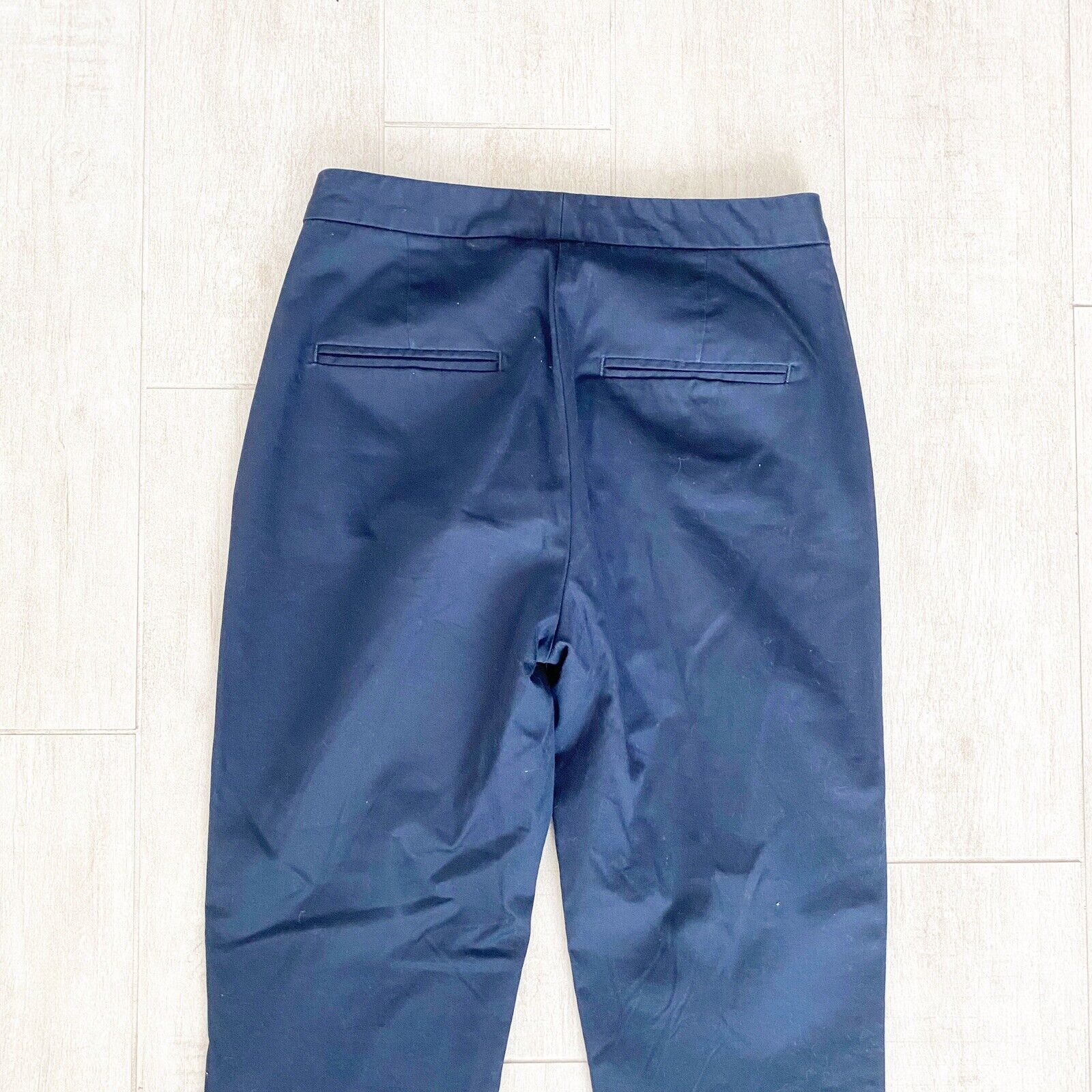 Massimo Dutti Navy Blue Pants Straight Navy Blue … - image 7
