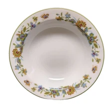 Sango AGINCOURT China Fruit Bowl  Discontinued Pattern Multi colored Flowers