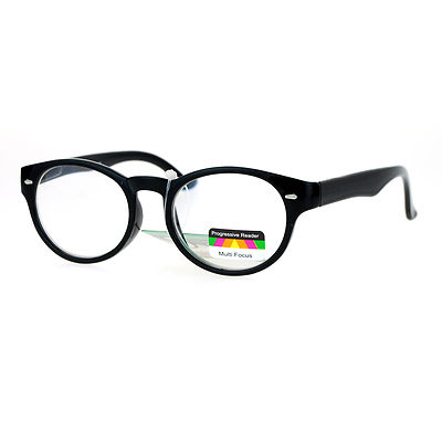 Multi Focus Progressive Reading Glasses 3 Powers in 1 Reader Oval Round