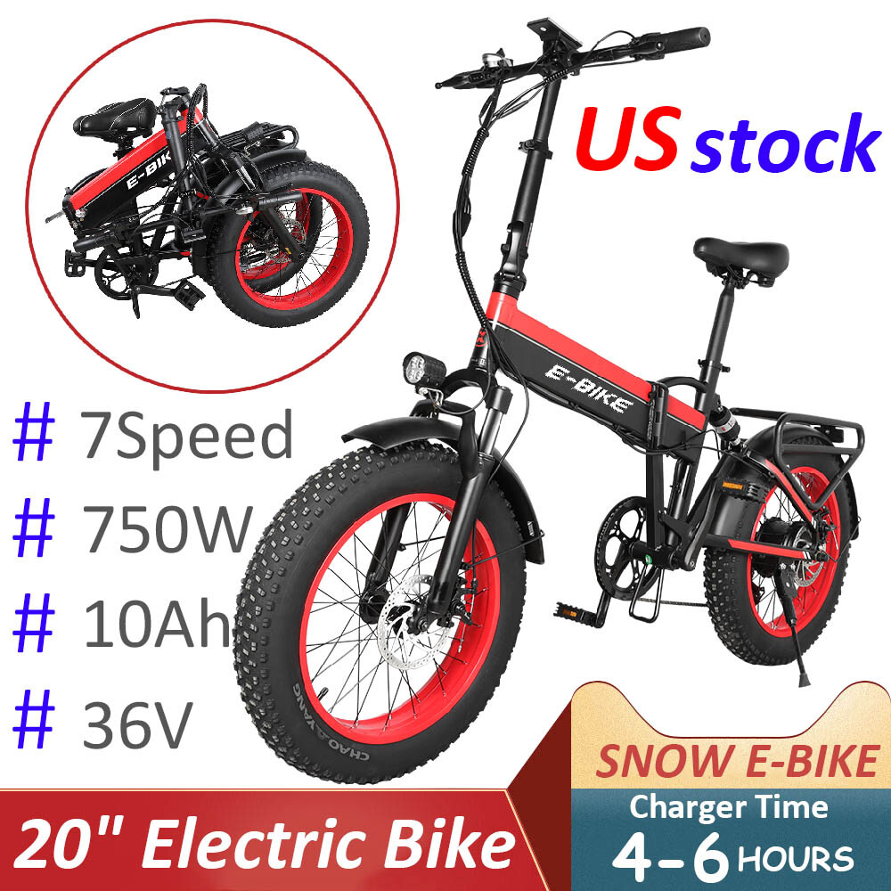 Celebridad Incesante Detallado 20" Bicicleta Eléctrica Plegable 1000W 36V/10Ah 7 Speed E-bike Bici de Fat Tire | eBay Celebridad Incesante Detallado 20" Bicicleta Eléctrica Plegable 1000W 36V/10Ah 7 Speed E-bike Bici de Fat Tire | eBay
