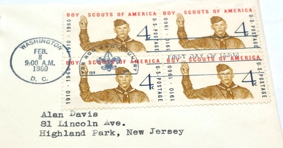 Boy Scouts of America 50th Anniversary 1960 4c FDI Cover - Image 2 of 4