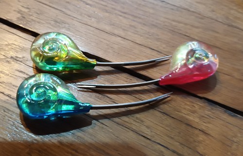 Lot De 3 Fourchettes/pics à Escargots PYLONES – Résine Multicolore