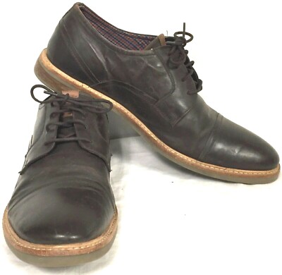 ben sherman distressed suede oxford