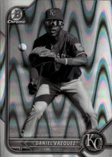 2022 Bowman Draft Daniel Vazquez #BDC-74 Black & White RayWave Refractor 13N