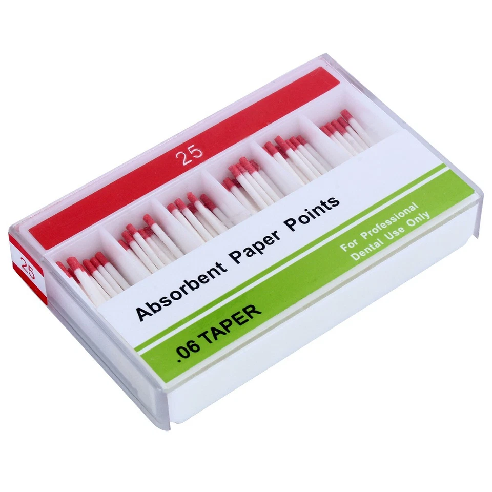 5X Dental Endodontic Root Canal Absorbent Paper Points PP.06 25# 100Pcs/Pk - Image 3 of 4