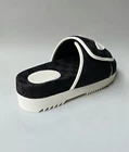Sandales chaussures GUCCI x Adidas Supreme GG logo noir blanc diapositives 10,5 US 10 UK