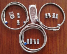 2001-05 Silverado 2500HD/3500 6.6L Transmission Cooler Lines Kit SS Braided