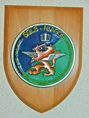 Niederlande Integrierte Luft-Boden-Betriebsschule SGLS - NIAGOS Plakette Schild