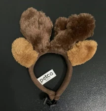 Dog Cat Costume Reindeer Ears Small/medium