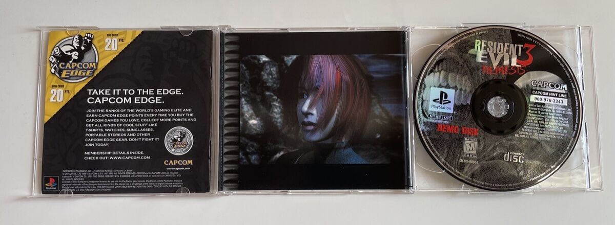 SONY PlayStation PS1 Dino Crisis Includes Resident Evil 3 Demo