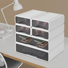 13.4*9.8*13 in PP Rectangular Desktop Organizer Office 6-drawer Organizer