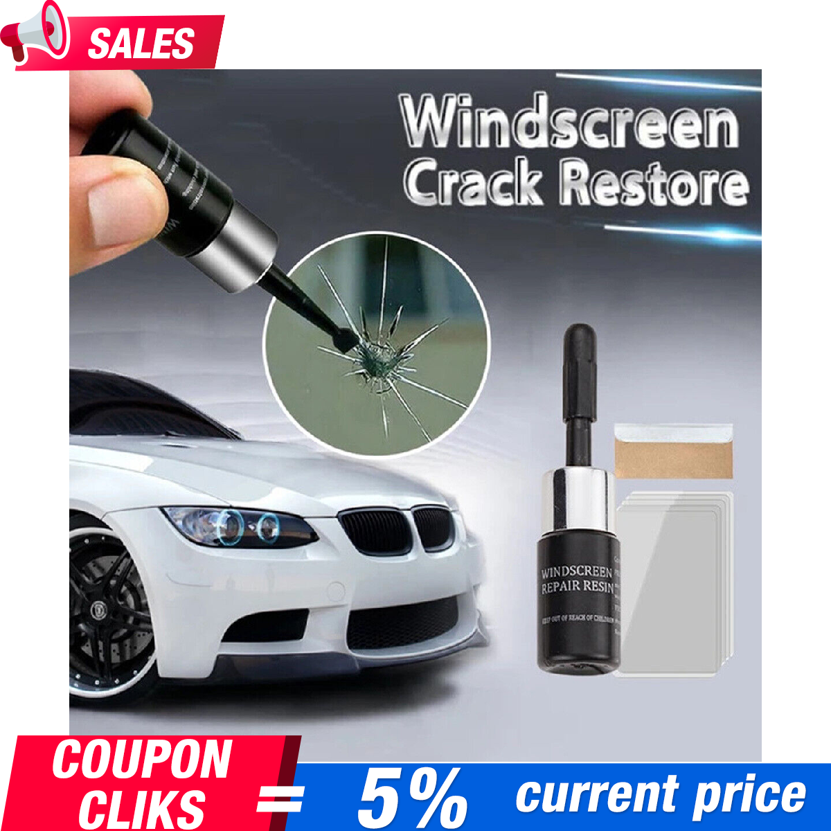 Windshield Resin Window Nano Liquid Automotive Glass Car Crack Repair