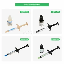 Dental Adhesive No-Mix Bonding/ Ortho Light Cure Resin/ Blue/Green Glue Kit