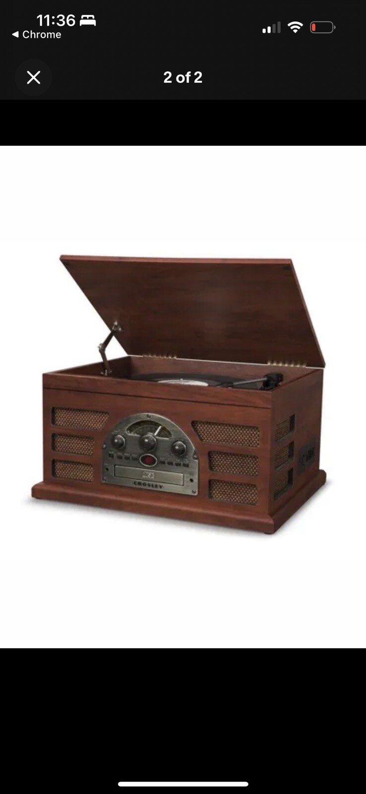 Crosley CD Stereo CR66 5-in-1 Rochester RECORD LP PLAYER & AUX INPUT RADIO TAPE