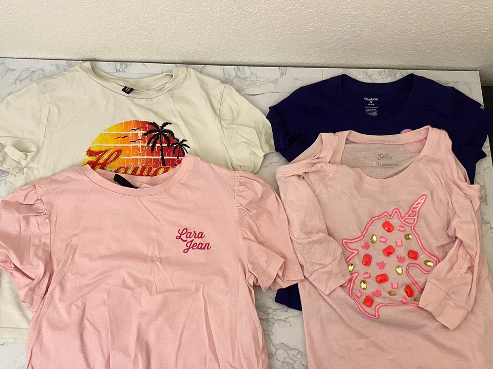 Niñas Camisetas Pantalones Talla S Lote De 10 Reebok Carters Miembros Mark Forever 21 T Foto 2 de 4