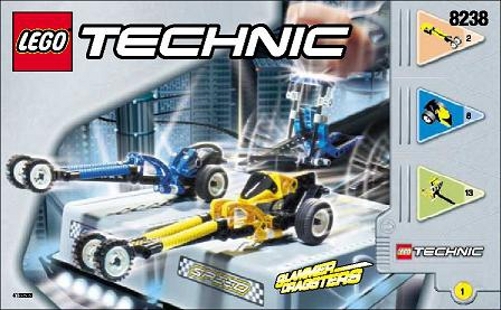 LEGO 8238 - Technic: Speed Slammers: Dueling Dragster - 2000 - NO