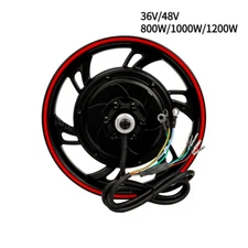 12 Inch Gearless Motor Disc Brake Electric Bike Scooter Motor 800W-1200W 36V/48V