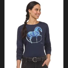 Kerrits Mosaic Horse Long Sleeve Tee