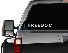 FREEDOM Decal Sticker - Vinyl Die Cut weatherproof - Charlie Kirk Patriotism USA