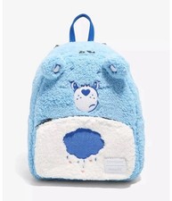 Loungefly Care Bears GRUMPY BEAR PLUSH Mini Backpack 40th Anniversary Ed. NWT