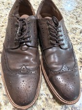 Gordon Rush Roberts Wingtip Brogue Oxfords in brown leather. Men Sz 12