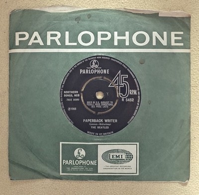 The Beatles ''Paperback Writer'' UK Original 7'' Single 45 RPM 1A Mother Stamper