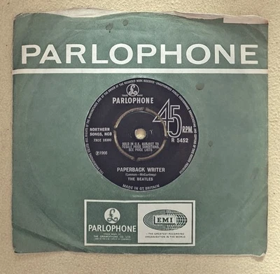The Beatles "Paperback Writer" UK Original 7" Single 45 RPM 1A Mother Stamper - Bild 1 von 4