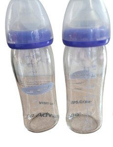 Lansinoh NaturalWave Glass baby bottle 8oz 240ml set of 2